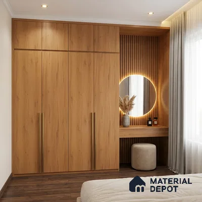 Wooden Look LM 01206 Urban Blend 8 ft x 4 ft Texture Finish Laminates - 1 mm  | Suitable for TV Unit, Wardrobe, Kitchen Cabinets