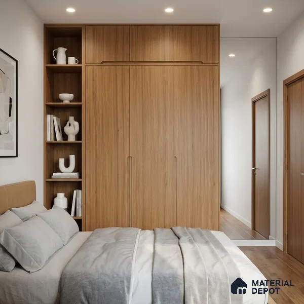 Wooden Fluted Look LM 01269 Alstonia 8 ft x 4 ft Bamboo Channel Finish Decorative Laminate - 1 mm | Suitable for TV Unit, Wardrobe, Kitchen Cabinets