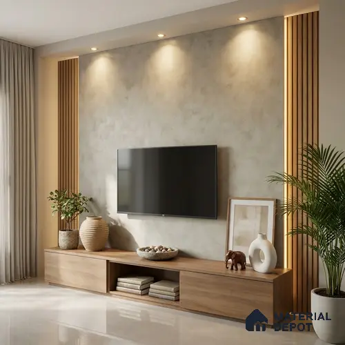 Marble Look LM 01271 Zarki Marble 8 ft x 4 ft Surenity Fusion Finish Decorative Laminate - 1 mm | Suitable for TV Unit, Wardrobe, Kitchen Cabinets