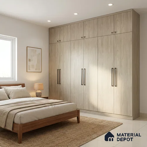 Wooden Look LM 01288 8 ft x 4 ft Texture Finish Decorative Laminate - 1 mm | Suitable for TV Unit, Wardrobe, Kitchen Cabinets