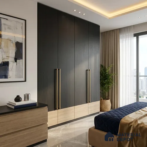 Wooden Look LM 01289 8 ft x 4 ft Texture Finish Decorative Laminate - 1 mm | Suitable for TV Unit, Wardrobe, Kitchen Cabinets