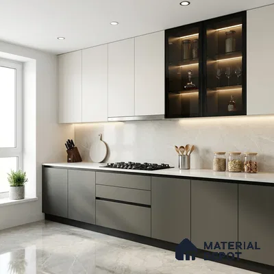 LM 01345 Sheer 8 ft x 4 ft Super Matte Finish Decorative Laminate - 1 mm  | Suitable for Living Room, Kitchen, Office