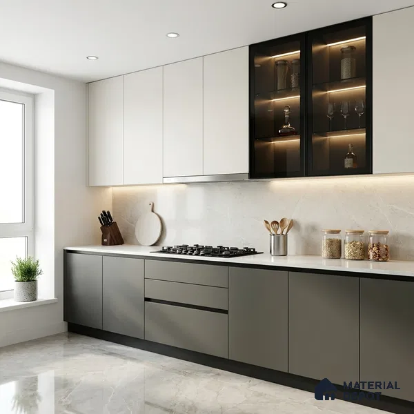 LM 01345 Sheer 8 ft x 4 ft Super Matte Finish Decorative Laminate - 1 mm  | Suitable for Living Room, Kitchen, Office