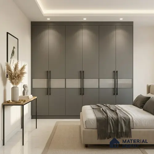 LM 01345 Sheer 8 ft x 4 ft Super Matte Finish Decorative Laminate - 1 mm | Suitable for Living Room, Kitchen, Office