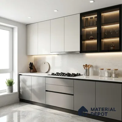 LM 01346 Mud Ash 8 ft x 4 ft Super Matte Finish Decorative Laminate - 1 mm  | Suitable for Living Room, Kitchen, Office