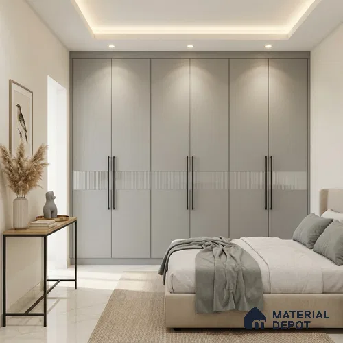 LM 01350 Dust 8 ft x 4 ft Super Matte Finish Decorative Laminate - 1 mm | Suitable for Living Room, Kitchen, Office