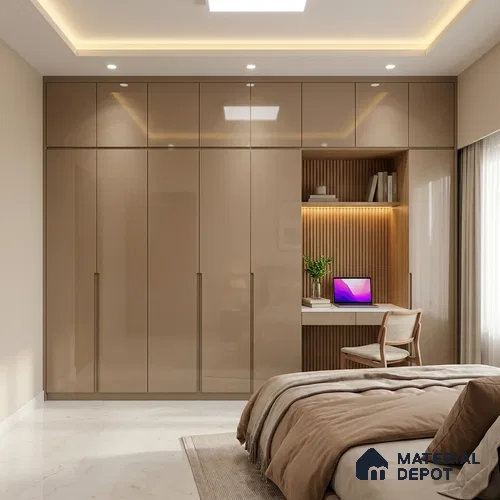 LM 01358 8 ft x 4 ft High Gloss Finish Decorative Laminate - 1 mm  | Suitable for Living Room, Kitchen, Office