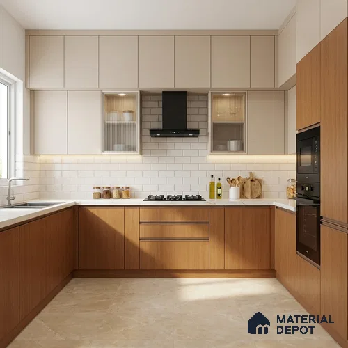Wooden Look LM 01368 Blast Cedar Yoko 8 ft x 4 ft Texture Finish Decorative Laminate - 1 mm  | Suitable for TV Unit, Wardrobe, Kitchen Cabinets