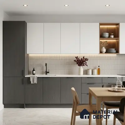 LM 01374 Stardust Soire 8 ft x 4 ft Texture Finish Decorative Laminate - 1 mm  | Suitable for TV Unit, Wardrobe, Kitchen Cabinets