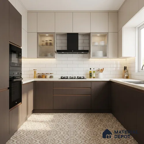 Wooden Look LM 01380 Midnight Mingle 8 ft x 4 ft Texture Finish Decorative Laminate - 1 mm  | Suitable for TV Unit, Wardrobe, Kitchen Cabinets