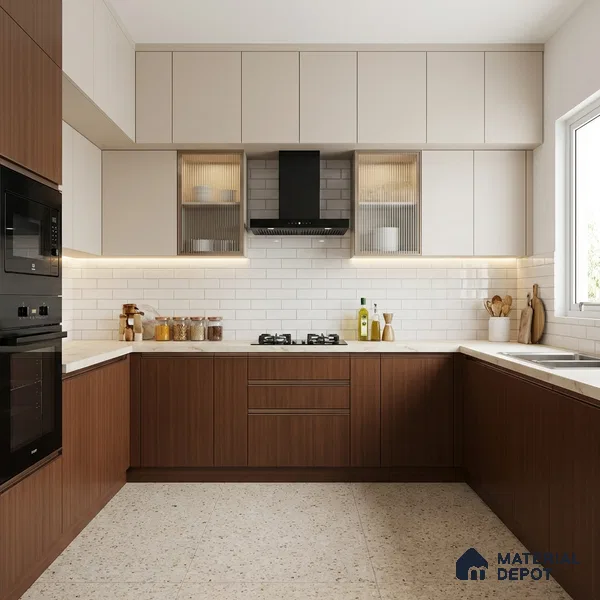 Wooden Look LM 01382 Rich Cocoa 8 ft x 4 ft Texture Finish Decorative Laminate - 1 mm | Suitable for TV Unit, Wardrobe, Kitchen Cabinets