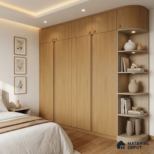Wooden Look LM 01385 Chestnut Charm 8 ft x 4 ft Texture Finish Decorative Laminate - 1 mm  | Suitable for TV Unit, Wardrobe, Kitchen Cabinets