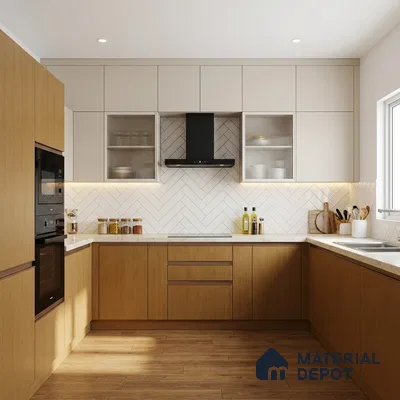 Wooden Look LM 01387 Rich Walnut 8 ft x 4 ft Texture Finish Decorative Laminate - 1 mm  | Suitable for TV Unit, Wardrobe, Kitchen Cabinets