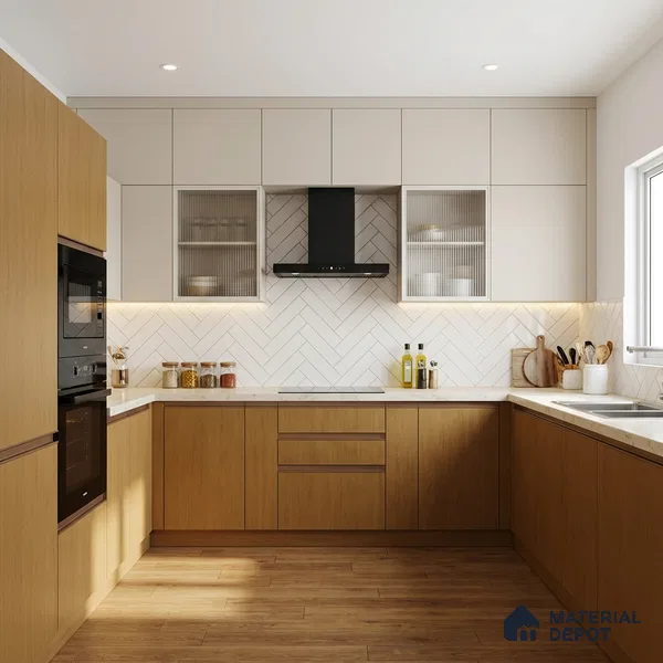 Wooden Look LM 01387 Rich Walnut 8 ft x 4 ft Texture Finish Decorative Laminate - 1 mm  | Suitable for TV Unit, Wardrobe, Kitchen Cabinets