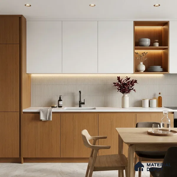 Wooden Look LM 01388 Natural Pine 8 ft x 4 ft Texture Finish Decorative Laminate - 1 mm | Suitable for TV Unit, Wardrobe, Kitchen Cabinets