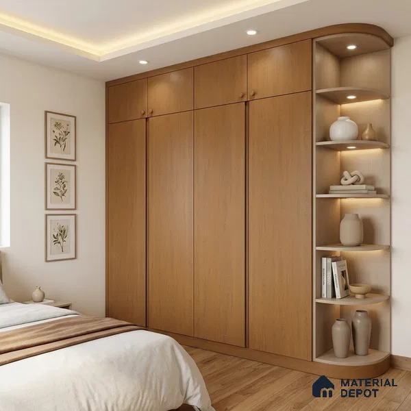 Wooden Look LM 01388 Natural Pine 8 ft x 4 ft Texture Finish Decorative Laminate - 1 mm | Suitable for TV Unit, Wardrobe, Kitchen Cabinets