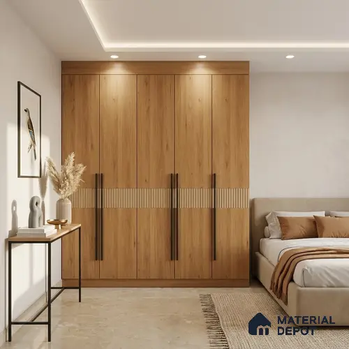 Wooden Look LM 01392 Earthy Elite 8 ft x 4 ft Texture Finish Decorative Laminate - 1 mm | Suitable for TV Unit, Wardrobe, Kitchen Cabinets