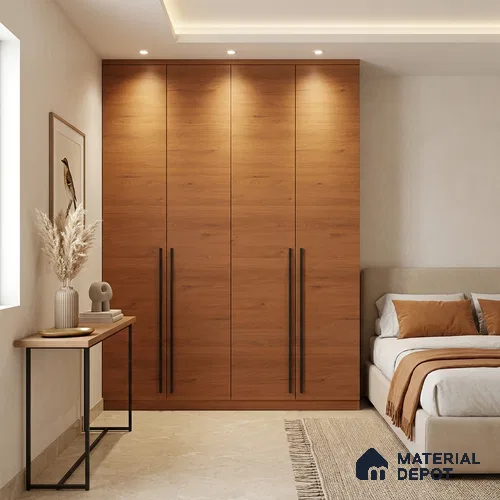 Wooden Look LM 01399 Cocoa Charm 8 ft x 4 ft Texture Finish Decorative Laminate - 1 mm  | Suitable for TV Unit, Wardrobe, Kitchen Cabinets