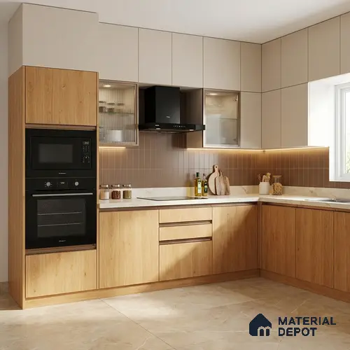 Wooden Look LM 01400 Earthy Elite 8 ft x 4 ft Texture Finish Decorative Laminate - 1 mm | Suitable for TV Unit, Wardrobe, Kitchen Cabinets