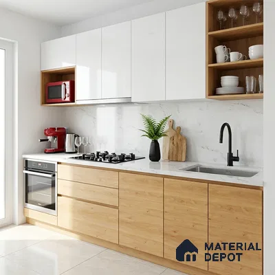 Wooden Look LM 01400 Earthy Elite 8 ft x 4 ft Texture Finish Decorative Laminate - 1 mm  | Suitable for TV Unit, Wardrobe, Kitchen Cabinets