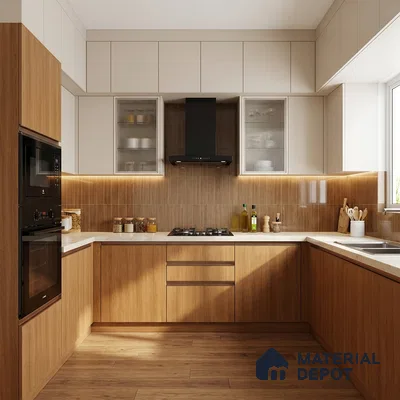 Wooden Look LM 01401 Zen Ease 8 ft x 4 ft Texture Finish Decorative Laminate - 1 mm  | Suitable for TV Unit, Wardrobe, Kitchen Cabinets