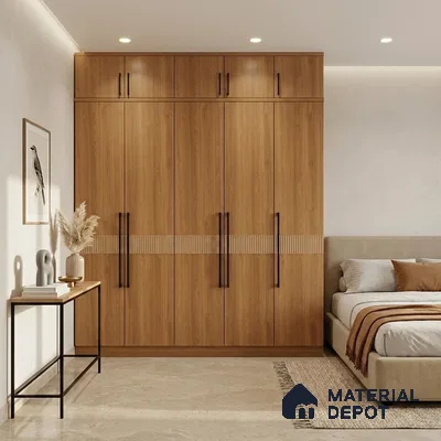 Wooden Look LM 01401 Zen Ease 8 ft x 4 ft Texture Finish Decorative Laminate - 1 mm  | Suitable for TV Unit, Wardrobe, Kitchen Cabinets