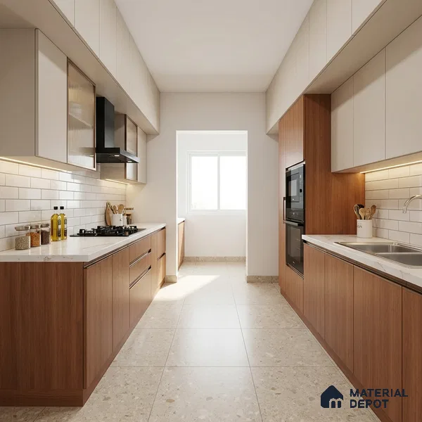 Wooden Look LM 01402 Cedar Ease 8 ft x 4 ft Texture Finish Decorative Laminate - 1 mm  | Suitable for TV Unit, Wardrobe, Kitchen Cabinets