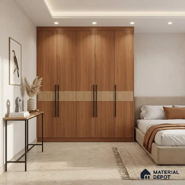 Wooden Look LM 01402 Cedar Ease 8 ft x 4 ft Texture Finish Decorative Laminate - 1 mm  | Suitable for TV Unit, Wardrobe, Kitchen Cabinets