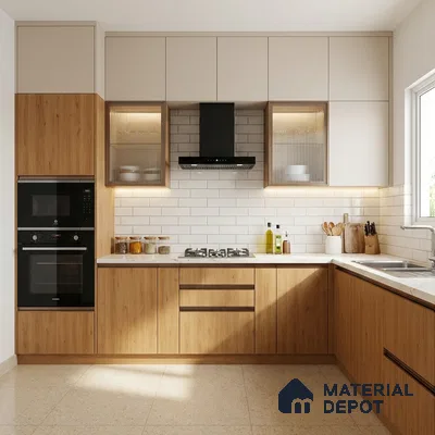 Wooden Look LM 01403 Earthy Elite 8 ft x 4 ft Texture Finish Decorative Laminate - 1 mm  | Suitable for TV Unit, Wardrobe, Kitchen Cabinets