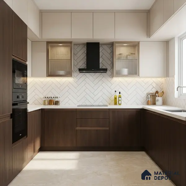 Wooden Look LM 01409 Espresso Charm 8 ft x 4 ft PU Finish Decorative Laminate - 1 mm | Suitable for TV Unit, Wardrobe, Kitchen Cabinets