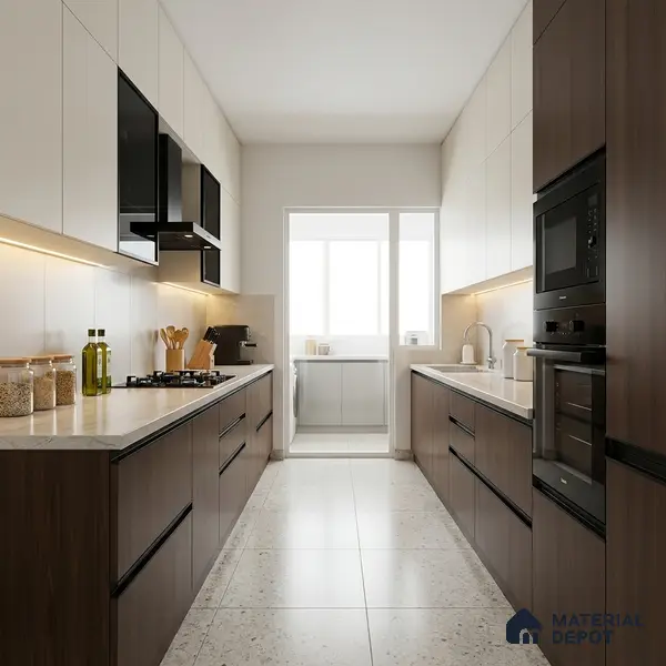 Wooden Look LM 01409 Espresso Charm 8 ft x 4 ft PU Finish Decorative Laminate - 1 mm | Suitable for TV Unit, Wardrobe, Kitchen Cabinets
