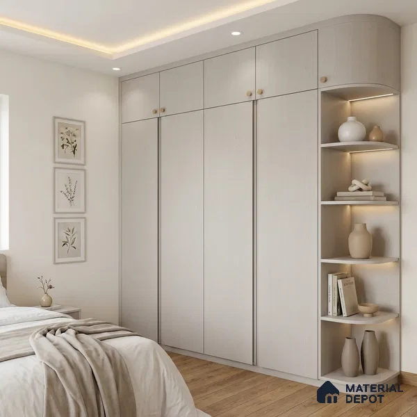 Wooden Look LM 01414 Gentle Grey 8 ft x 4 ft Texture Finish Decorative Laminate - 1 mm | Suitable for TV Unit, Wardrobe, Kitchen Cabinets