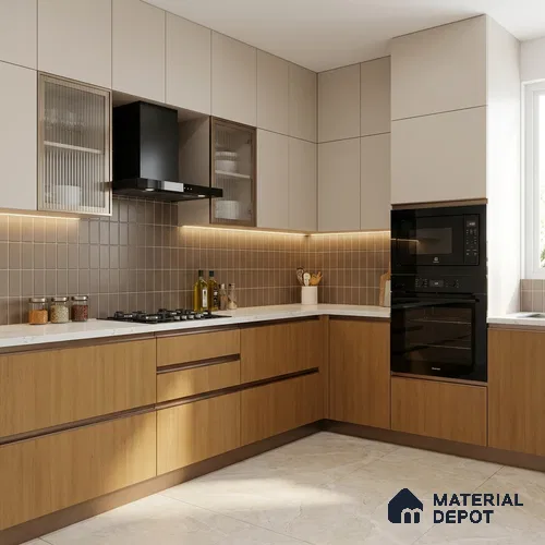 Wooden Look LM 01416 Blast Cedar Yoko 8 ft x 4 ft Texture Finish Decorative Laminate - 1 mm | Suitable for TV Unit, Wardrobe, Kitchen Cabinets