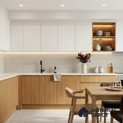 Wooden Look LM 01418 Urban Blend 8 ft x 4 ft Texture Finish Decorative Laminate - 1 mm  | Suitable for TV Unit, Wardrobe, Kitchen Cabinets