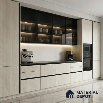Stone Look LM 01422 Opulent Relief 8 ft x 4 ft Texture Finish Decorative Laminate - 1 mm  | Suitable for TV Unit, Wardrobe, Kitchen Cabinets