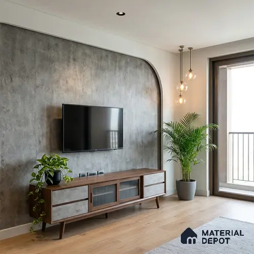Stone Look LM 01423 Slate Serene 8 ft x 4 ft Texture Finish Decorative Laminate - 1 mm | Suitable for TV Unit, Wardrobe, Kitchen Cabinets
