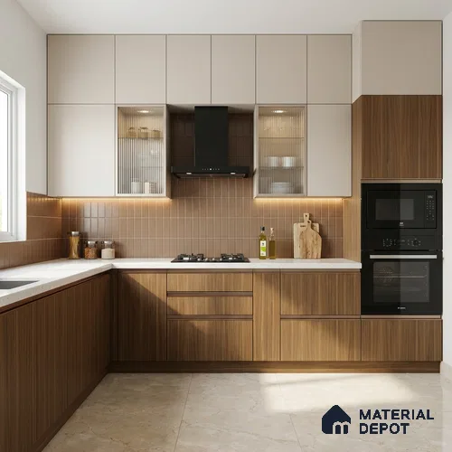 Wooden Look LM 01425 Tango Wood 8 ft x 4 ft Texture Finish Decorative Laminate - 1 mm | Suitable for TV Unit, Wardrobe, Kitchen Cabinets