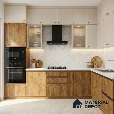 Wooden Look LM 01426 Toasted Timber 8 ft x 4 ft Texture Finish Decorative Laminate - 1 mm  | Suitable for TV Unit, Wardrobe, Kitchen Cabinets