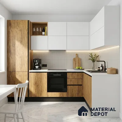 Wooden Look LM 01426 Toasted Timber 8 ft x 4 ft Texture Finish Decorative Laminate - 1 mm  | Suitable for TV Unit, Wardrobe, Kitchen Cabinets