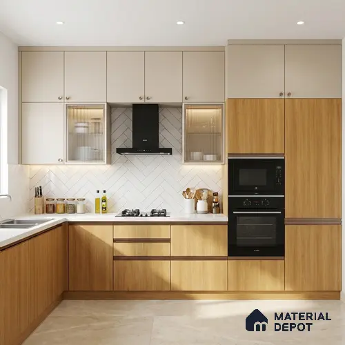 Wooden Look LM 01427 Zen Ease 8 ft x 4 ft Texture Finish Decorative Laminate - 1 mm | Suitable for TV Unit, Wardrobe, Kitchen Cabinets