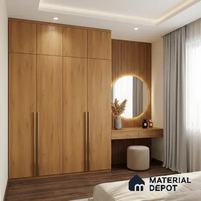 Wooden Look LM 01432 Urban Blend 8 ft x 4 ft Texture Finish Decorative Laminate - 1 mm  | Suitable for TV Unit, Wardrobe, Kitchen Cabinets
