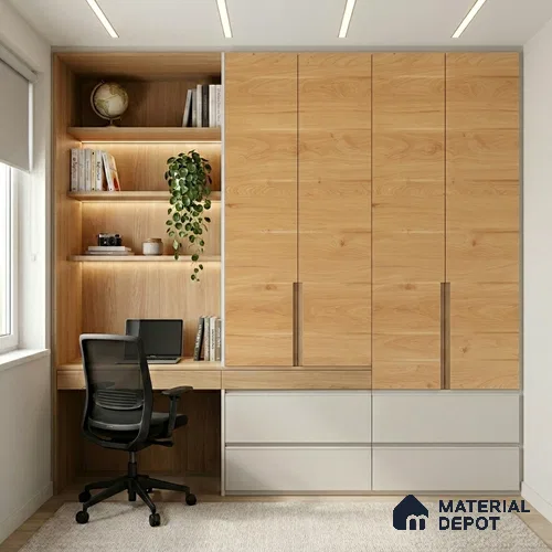 Wooden Look LM 01433 Earthy Elite 8 ft x 4 ft Texture Finish Decorative Laminate - 1 mm  | Suitable for TV Unit, Wardrobe, Kitchen Cabinets