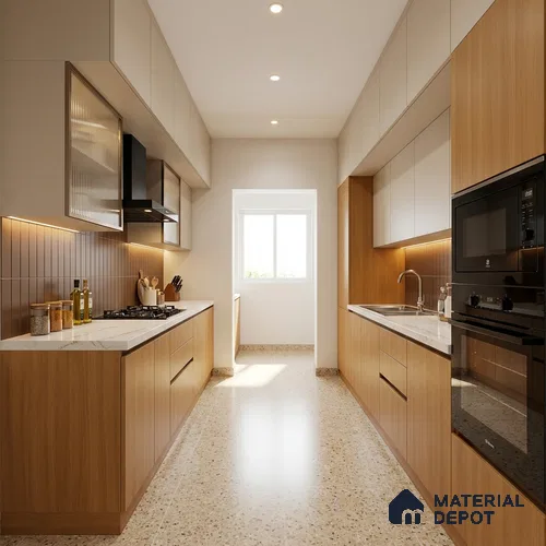 Wooden Look LM 01436 Almond Allure 8 ft x 4 ft Texture Finish Decorative Laminate - 1 mm  | Suitable for TV Unit, Wardrobe, Kitchen Cabinets