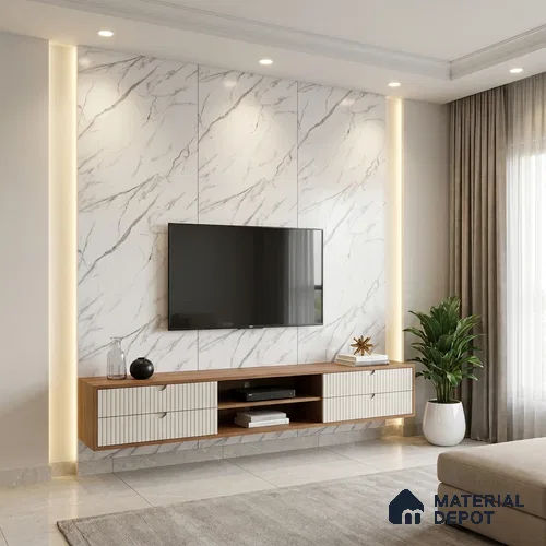 LM 01441 Serene Ease 8 ft x 4 ft Super Matte Finish Decorative Laminate - 1 mm  | Suitable for TV Unit, Wardrobe, Kitchen Cabinets