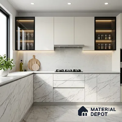 LM 01441 Serene Ease 8 ft x 4 ft Super Matte Finish Decorative Laminate - 1 mm  | Suitable for TV Unit, Wardrobe, Kitchen Cabinets