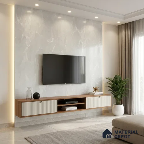 LM 01444 Tokyo Rust 8 ft x 4 ft Super Matte Finish Decorative Laminate - 1 mm  | Suitable for TV Unit, Wardrobe, Kitchen Cabinets
