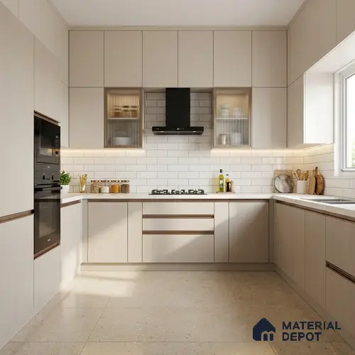 Wooden Look LM 01446 Gentle Grey 8 ft x 4 ft Super Matte Finish Decorative Laminate - 1 mm | Suitable for TV Unit, Wardrobe, Kitchen Cabinets