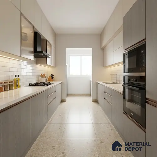 Wooden Look LM 01447 Graphite Glow 8 ft x 4 ft Super Matte Finish Decorative Laminate - 1 mm  | Suitable for TV Unit, Wardrobe, Kitchen Cabinets