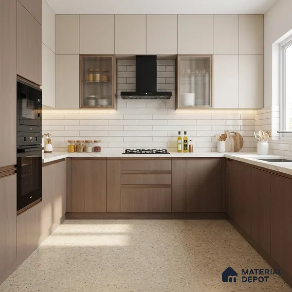 Wooden Look LM 01448 Misty Mood 8 ft x 4 ft Super Matte Finish Decorative Laminate - 1 mm  | Suitable for TV Unit, Wardrobe, Kitchen Cabinets