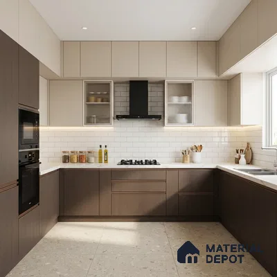 Wooden Look LM 01449 Midnight Mingle 8 ft x 4 ft Super Matte Finish Decorative Laminate - 1 mm  | Suitable for TV Unit, Wardrobe, Kitchen Cabinets
